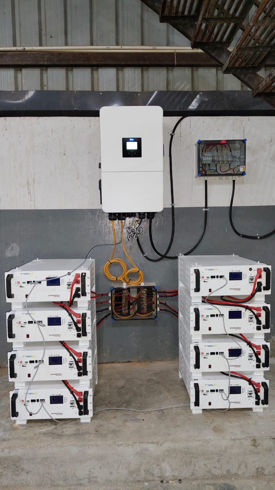 Industrial Office Backup Solution with 40.96kWh LiFePO₄ Battery Energy Storage System